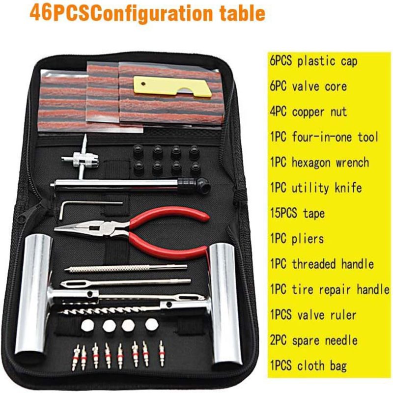 Contenu du kit : râpe, outil d'insertion, mèches, manomètre, valves
