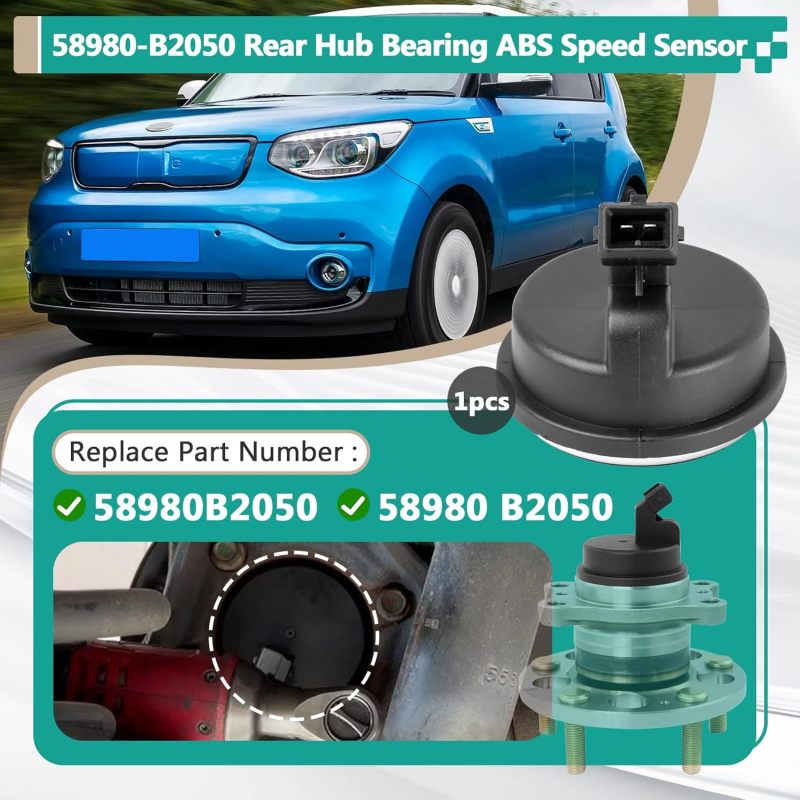 Irovami capteur ABS roue arrière Kia Soul 58980B2050 vue générale