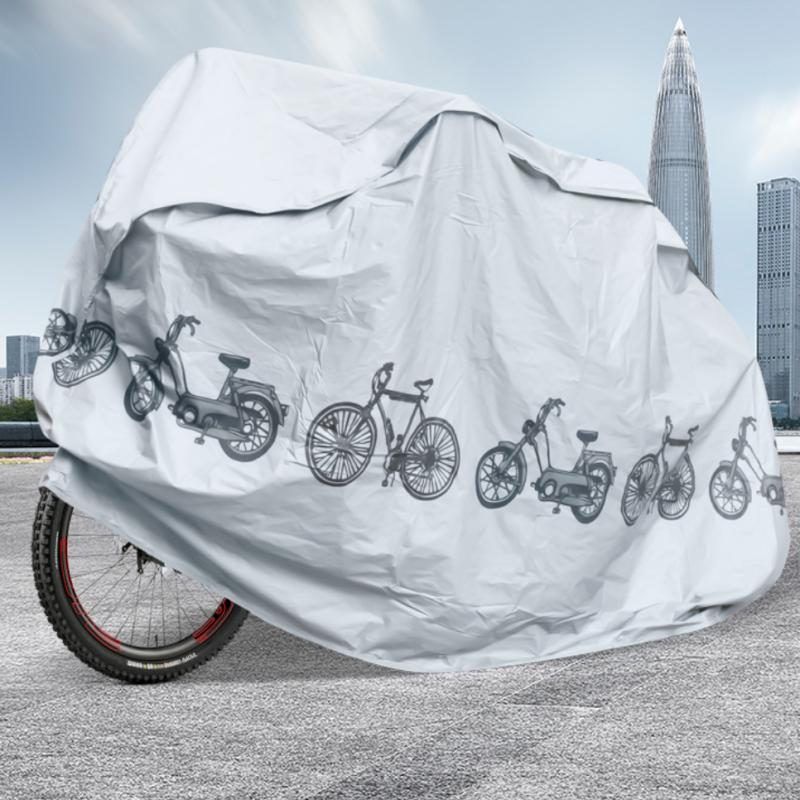 Cubierta instalada en una bicicleta - Detalle del cierre de velcro