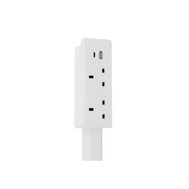 Detalle de los puertos USB y rotación de 180°