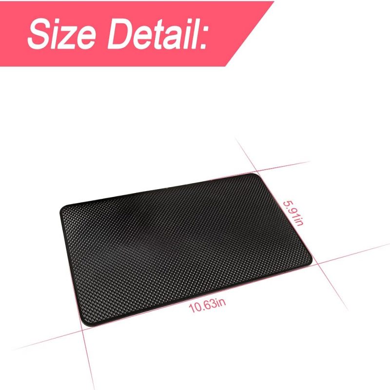 Tapis antidérapant Irovami pour tableau de bord - vue générale noir grille