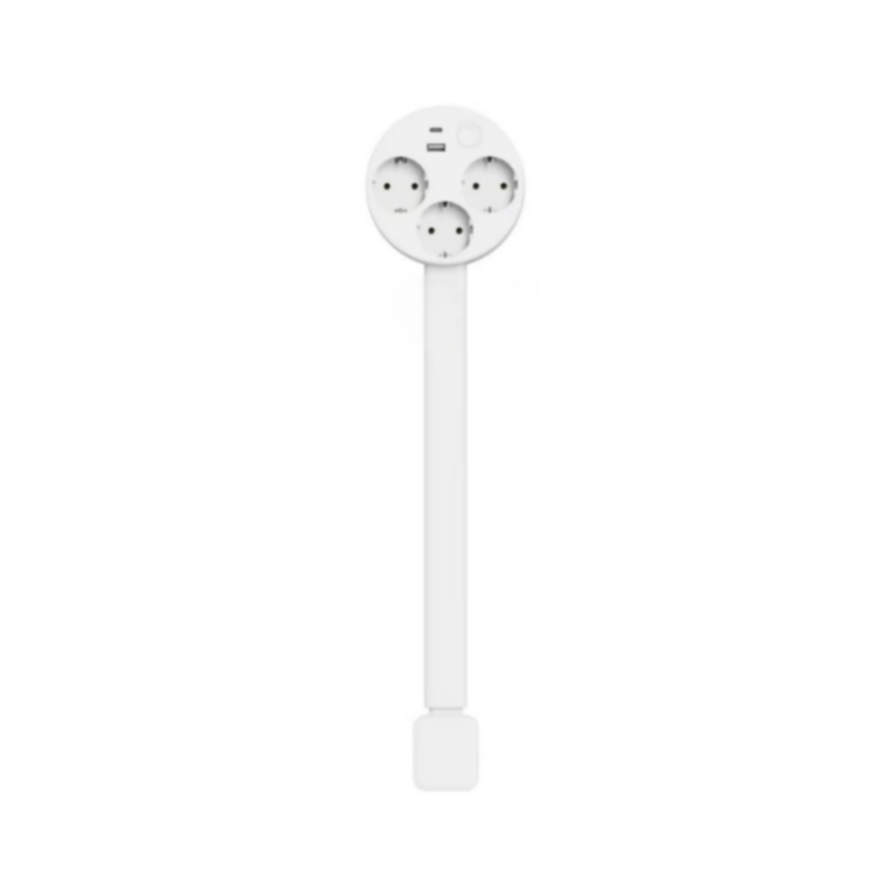 Cable de extensión de alimentación giratorio de 180° con USB-A/USB-C - Descripción general