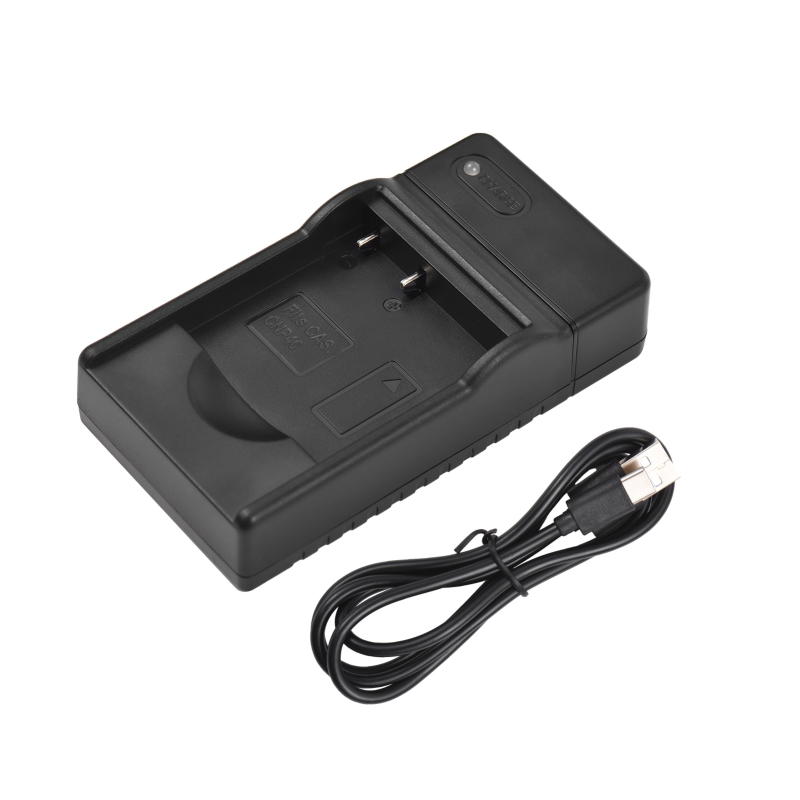 Puerto USB tipo C e indicador LED - Cargador NP-40