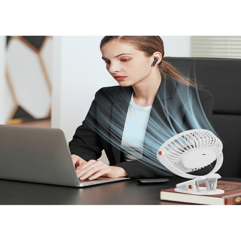 Ventilador con clip, LED y clip