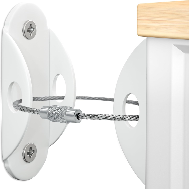 Détail du câble acier inoxydable et des ancrages de fixation Irovami