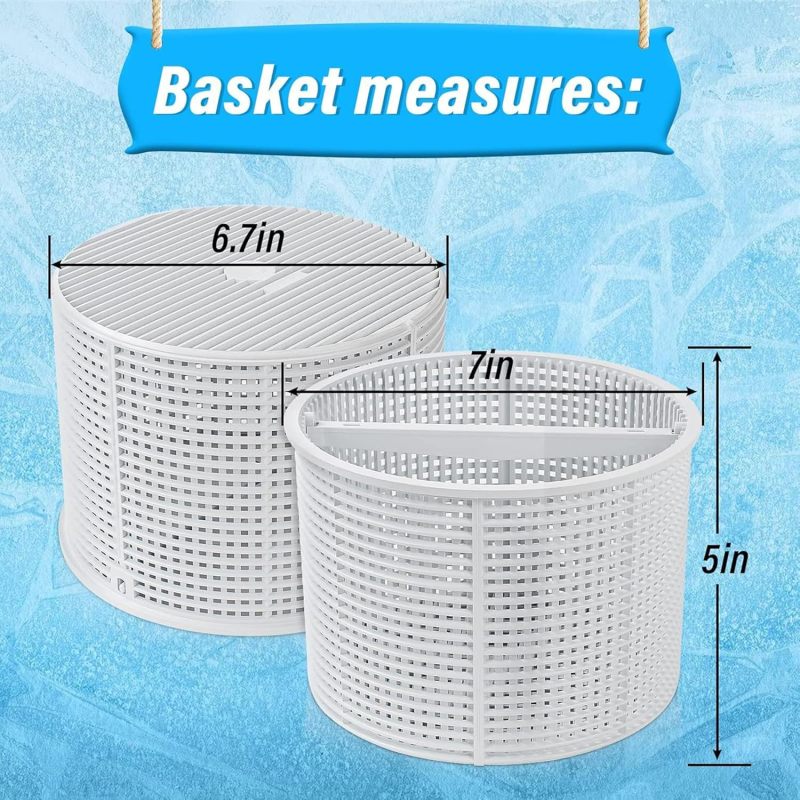 Dimensiones de la cesta del skimmer: 6,7, 7, 5 pulgadas