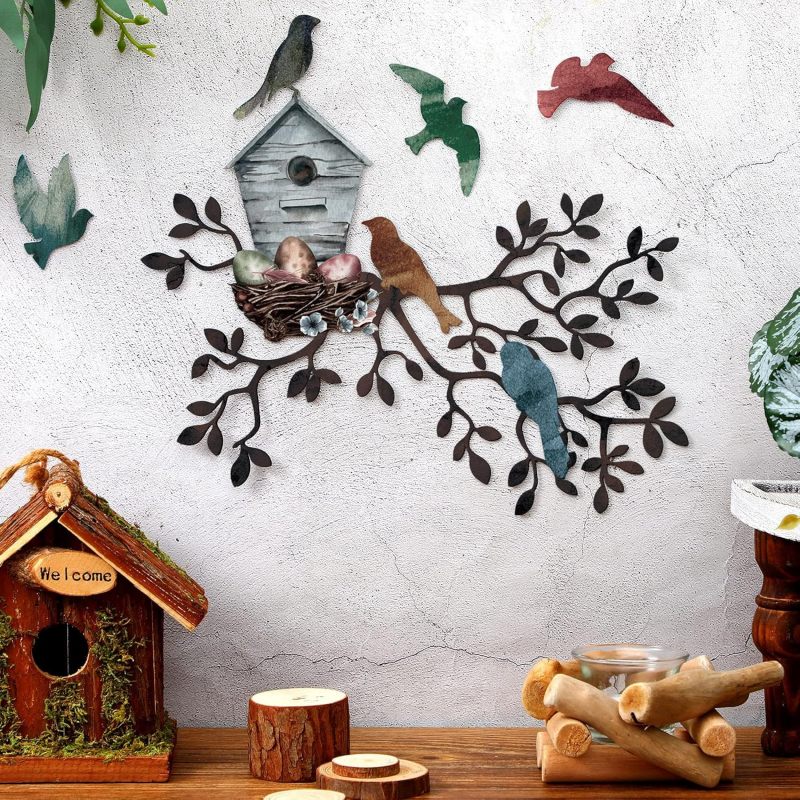 Irovami Garden Wall Bird Decor Set