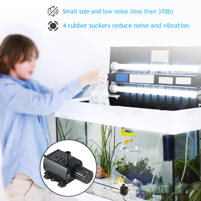 Mini pompe à eau USB Irovami - vue complète