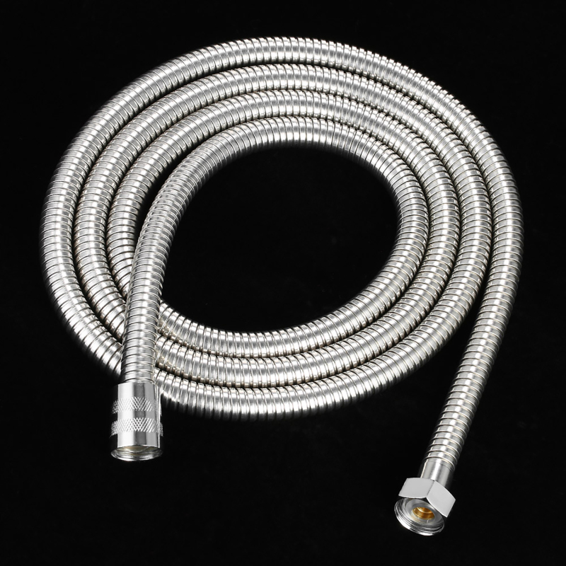 Détail des raccords laiton et du tube inox – flexible anti-torsade