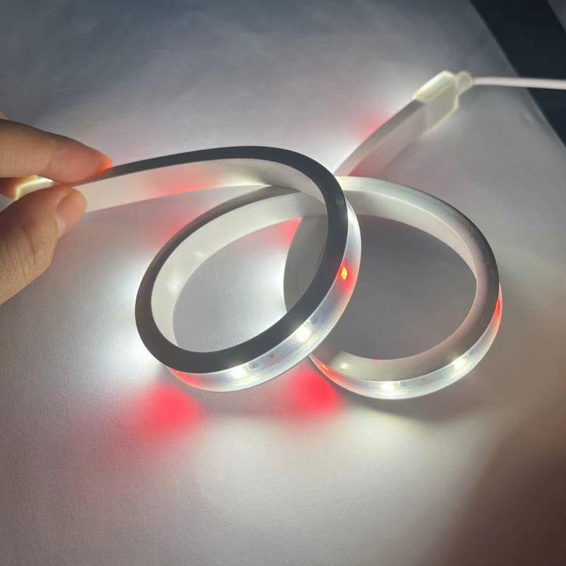 Détail des LED rouges et blanc chaud 3000K