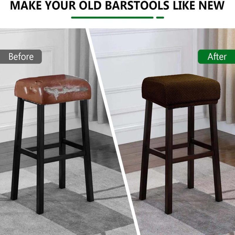 Tabouret recouvert housse extensible Irovami cuisine