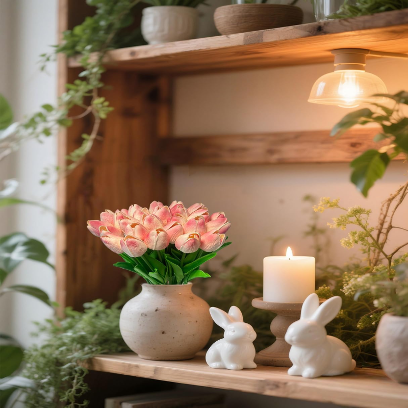 Detalle de los pétalos y textura de los tulipanes rosas