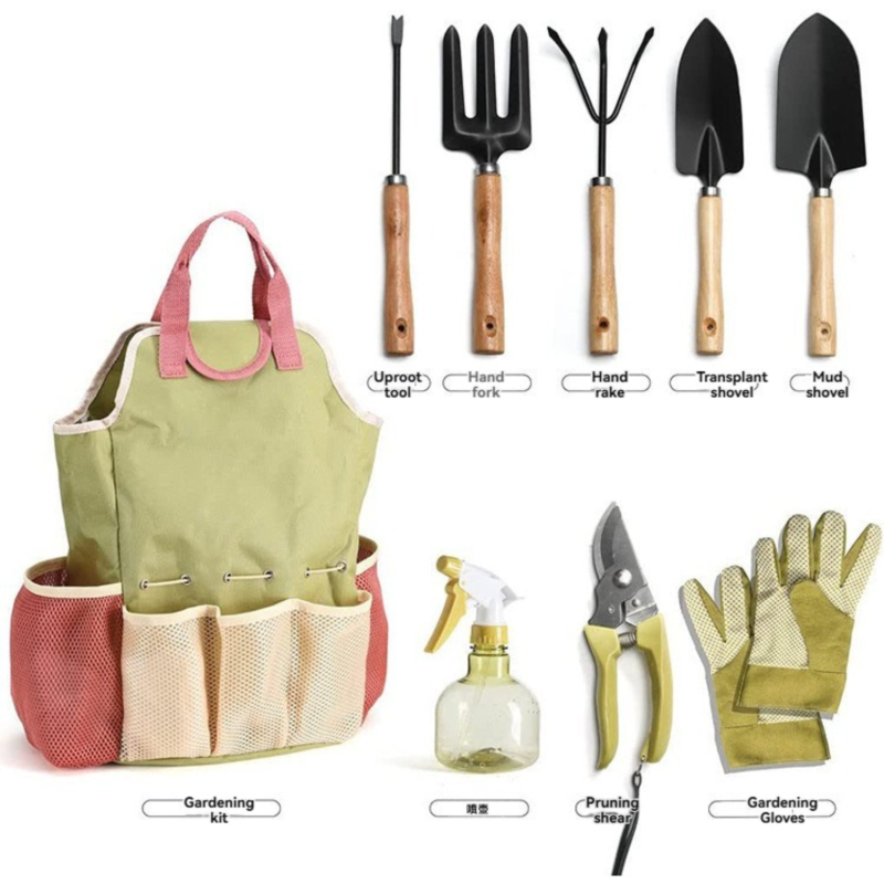 Kit de herramientas de jardinería de 9 piezas - Descripción general