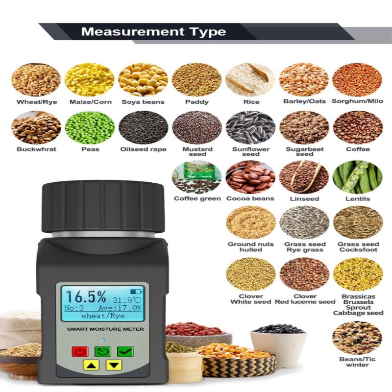 Humidimètre pour grains avec mallette de transport - testeur d'humidité portable