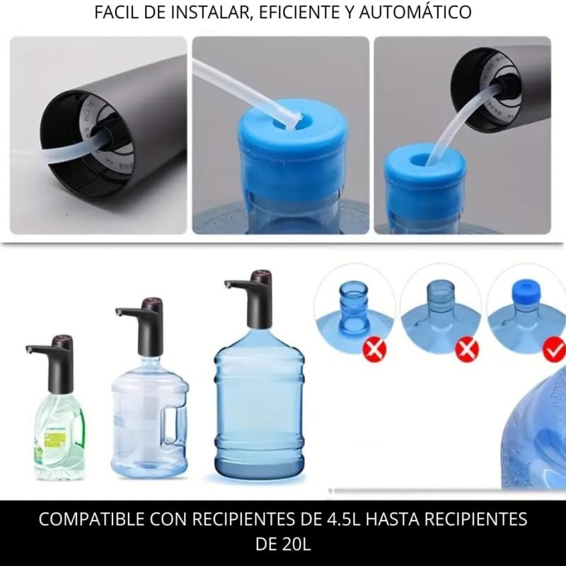 Compatible con botellas de 4,5 L a 20 L