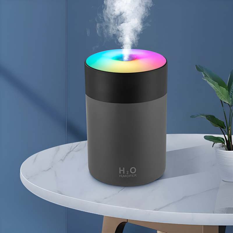 Humidificador portátil de niebla fría negro - Descripción general