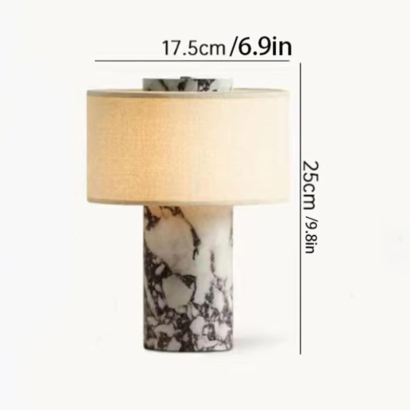 Lampe marbre chevet élégant