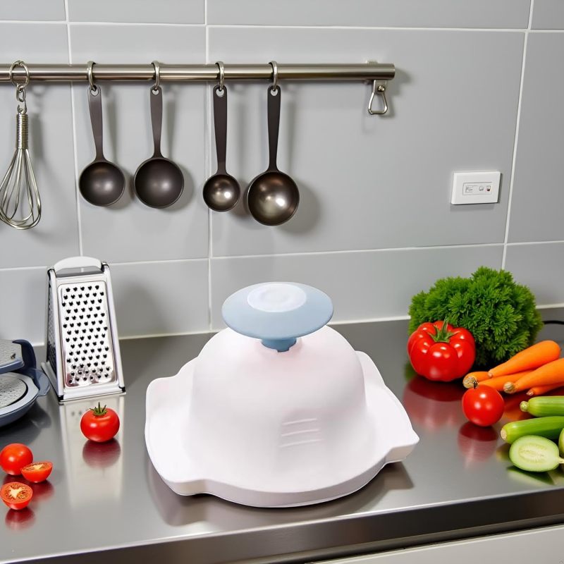 Détail du matériau antidérapant et de la forme ergonomique