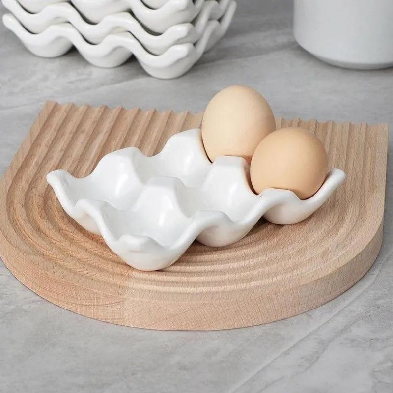 Detalle de los compartimentos para huevos