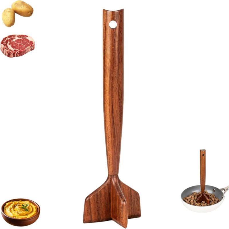 Hachoir à viande en bois Irovami - vue complète
