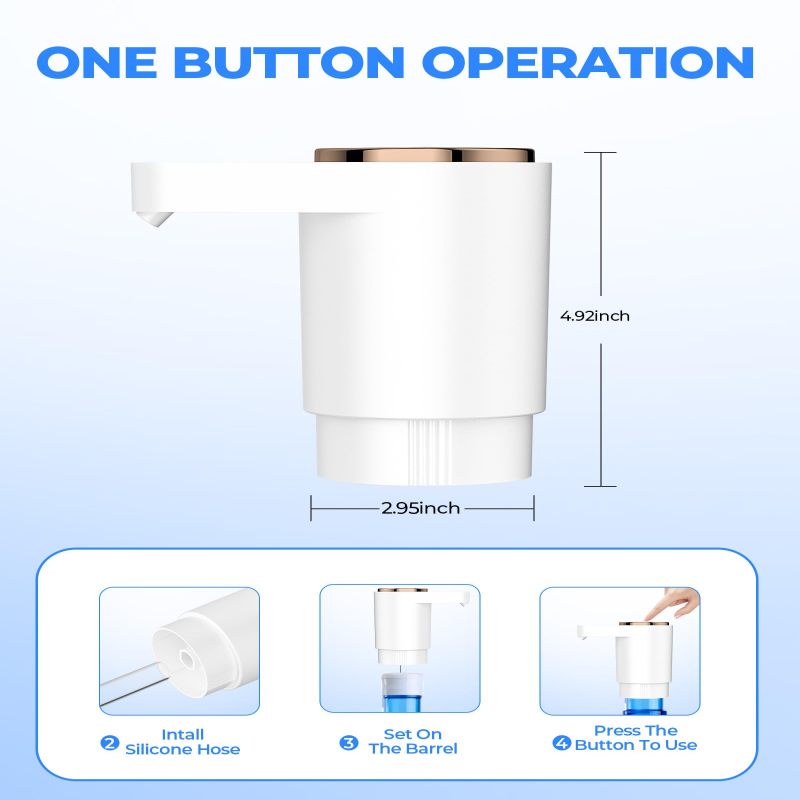 Luz LED azul en la bomba de agua eléctrica