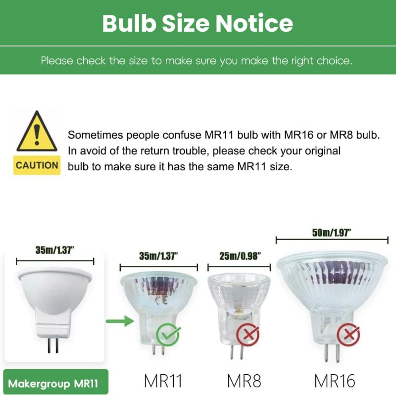 Ampoule LED MR11 Irovami - vue complète