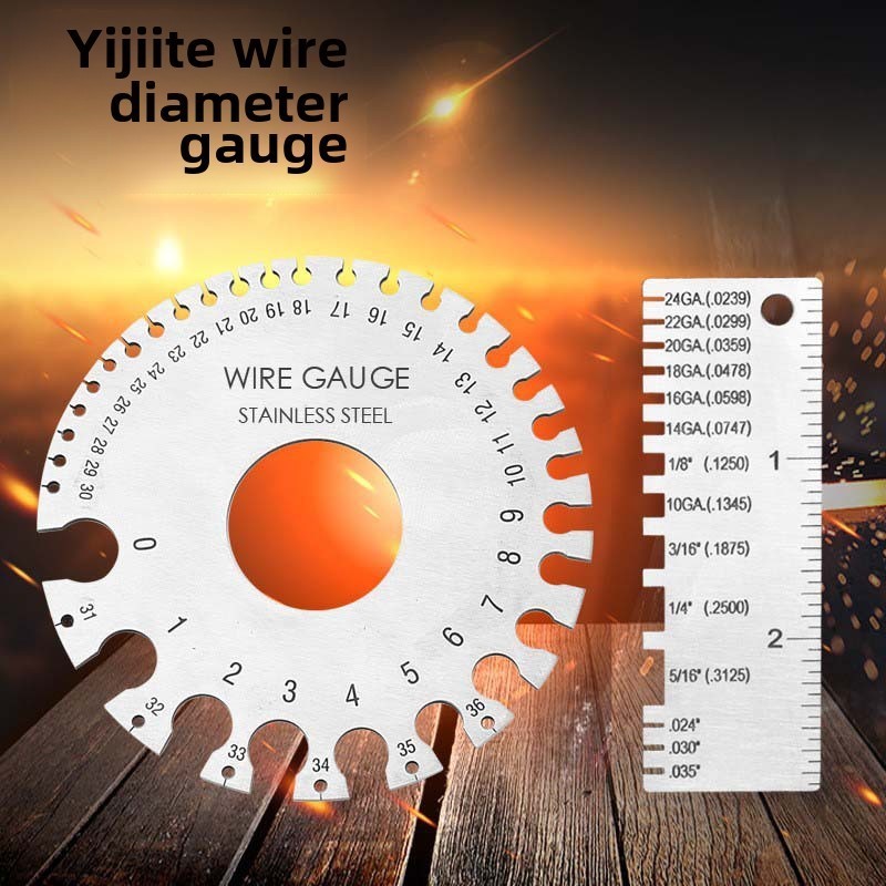 Jauge de mesure pour soudage fil en acier inoxydable vue générale