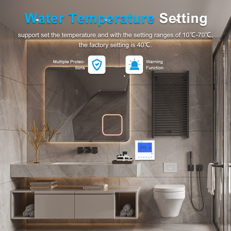 Controlador universal de calentamiento de agua para bomba de calor - Placa base y pantalla