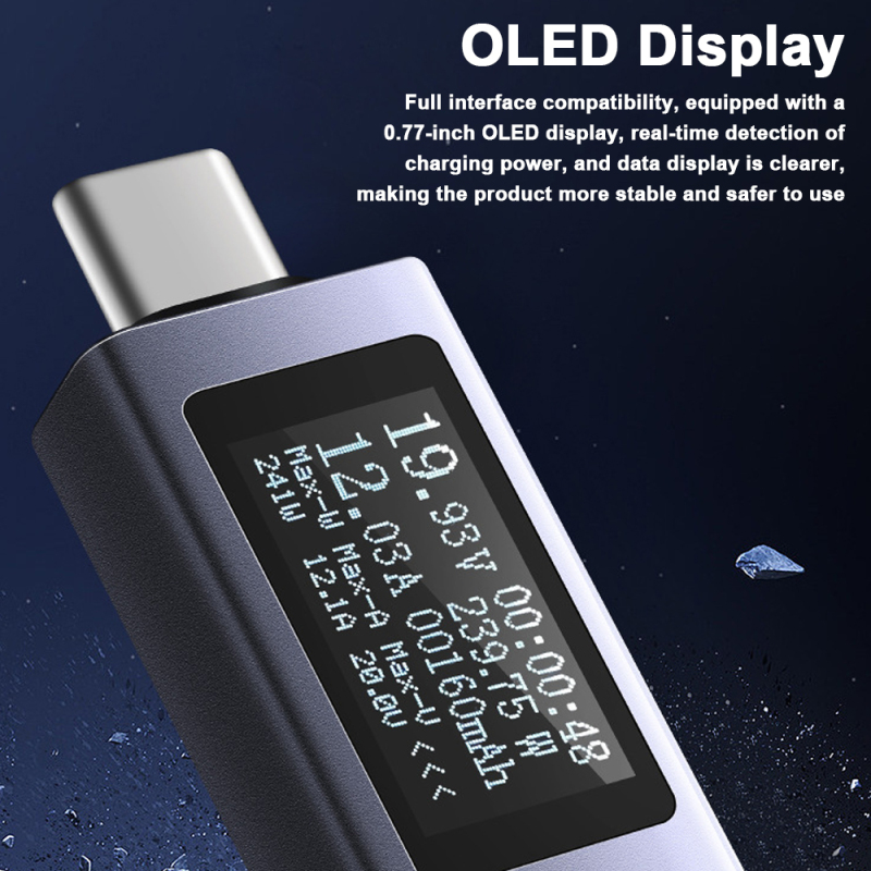 Pantalla OLED e interfaces de medición