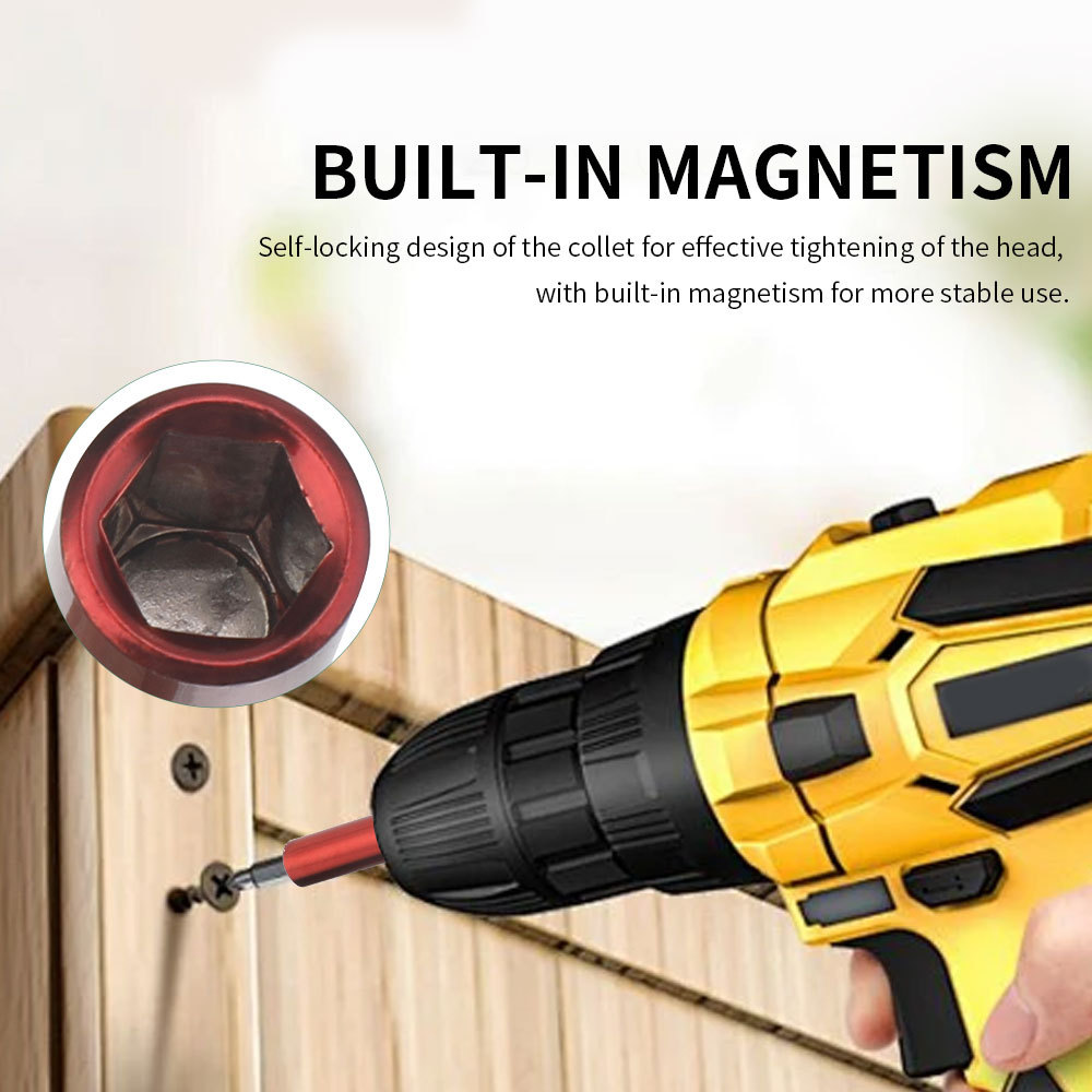 Hex Allen Wrench Bit Set Metric Imperial SAE Screwdriver Electric Power Drill Adapter Driver Key Socket Security Magnetic Tip - 1420 - View #7