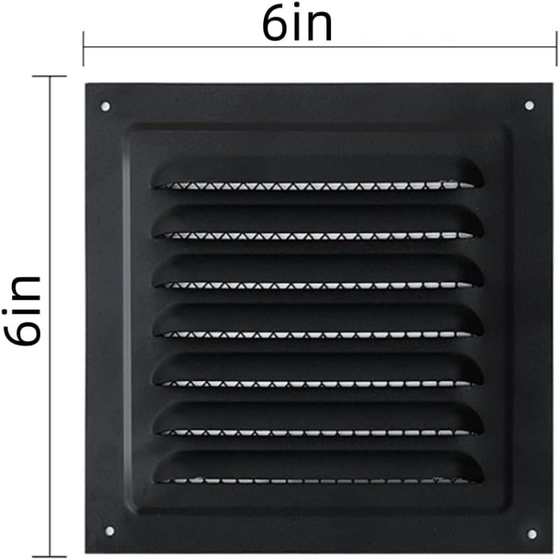Irovami grilles de ventilation 150x150mm lot de 2 vue générale