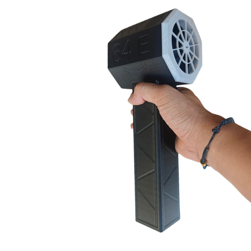 Ventilateur à jet Irovami - détail des couleurs et de la batterie