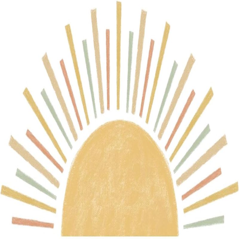 Irovami stickers muraux soleil bohème demi-soleil vue générale