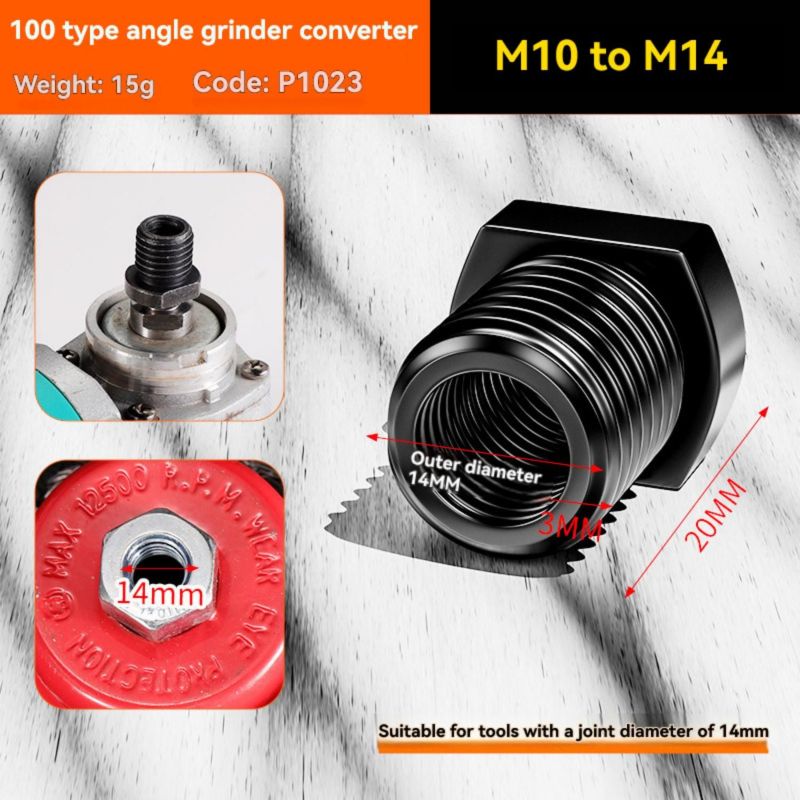 Adaptateur Irovami installé sur meuleuse d'angle