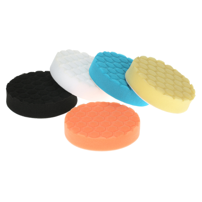 Lot de 5 tampons de polissage auto - vue d'ensemble
