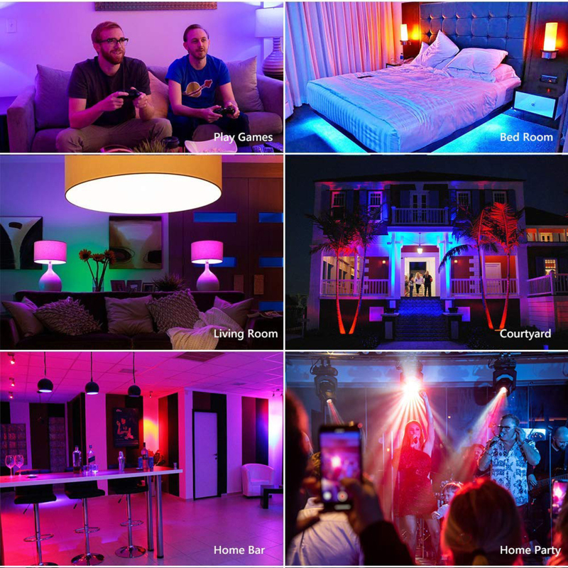 Ampoules connectées Irovami GU10 5W RGB+CW lot de 5 vue générale