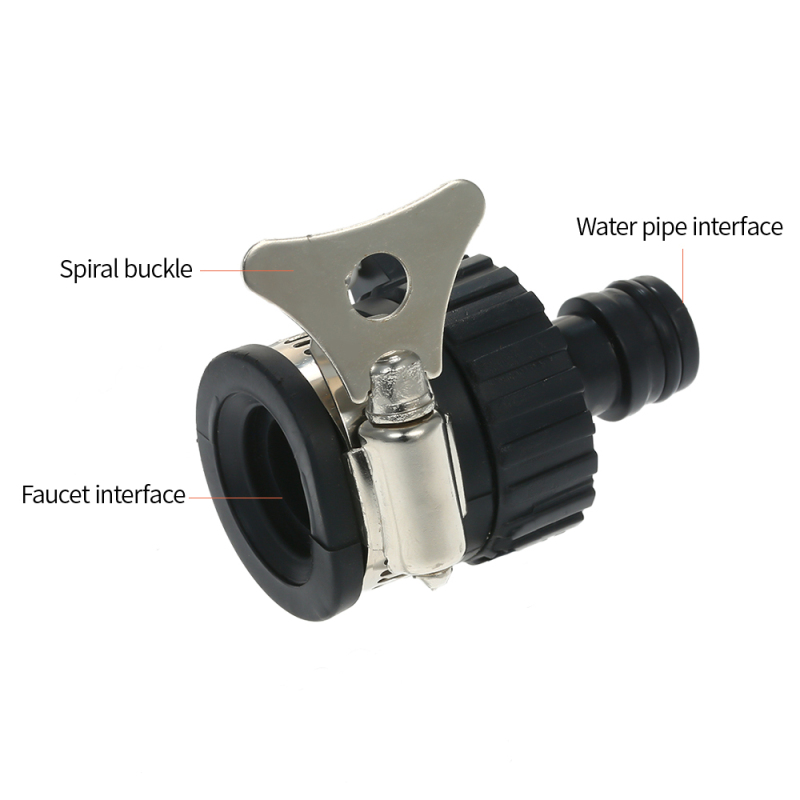Conector universal para grifo: descripción general con brida y conexión rápida