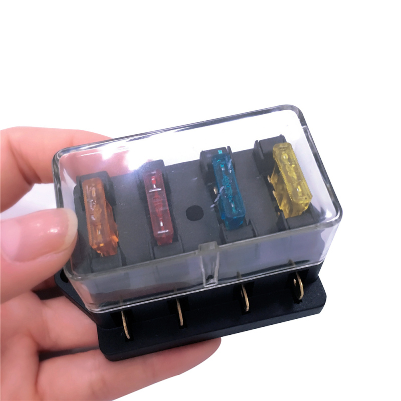Détail des 4 voies et du couvercle transparent