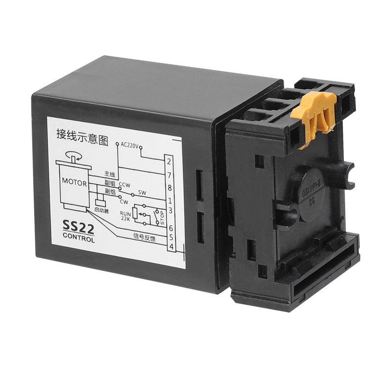 Schéma de câblage du régulateur Irovami SS22-A – bornier d'entrée/sortie moteur
