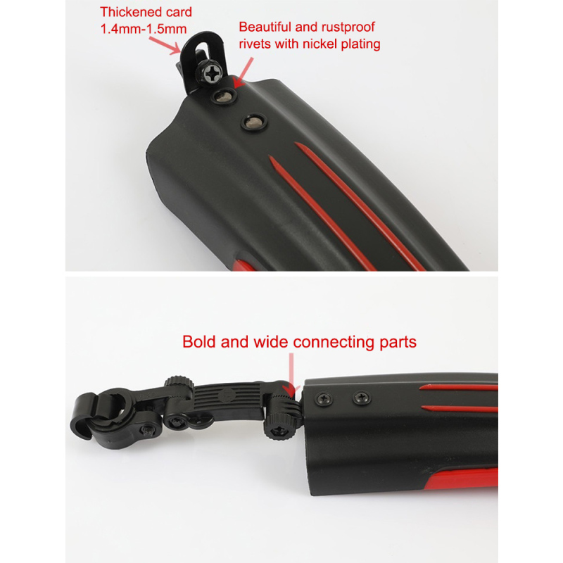 Garde-boue installé sur vélo - protection contre les éclaboussures