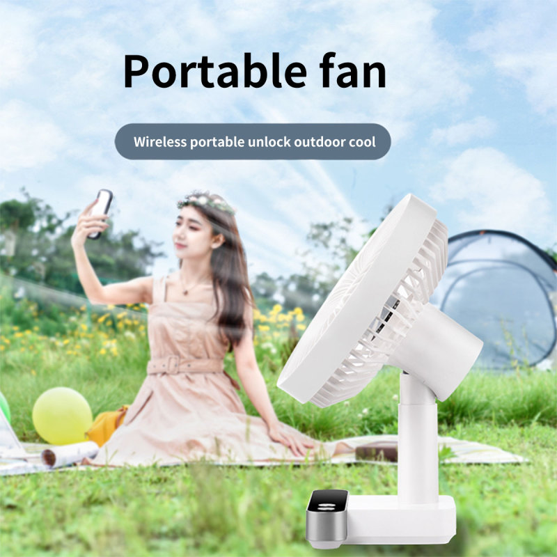 Mini ventilateur de bureau Irovami - détail affichage numérique