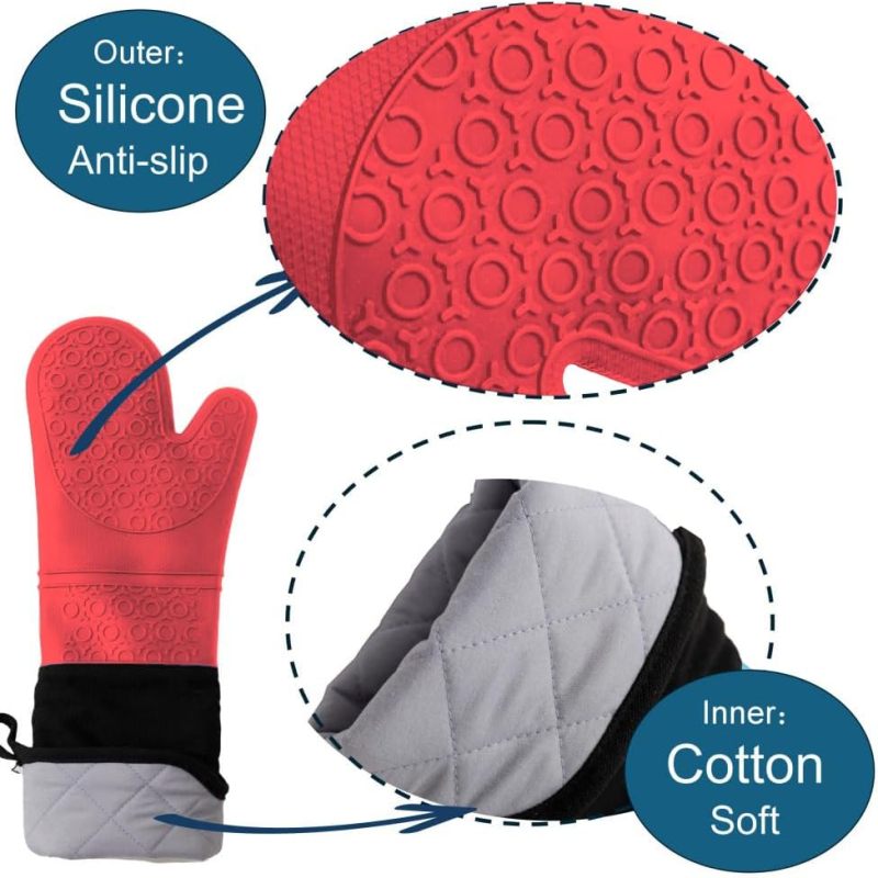 Detalles del material: exterior de silicona antideslizante, interior de algodón suave