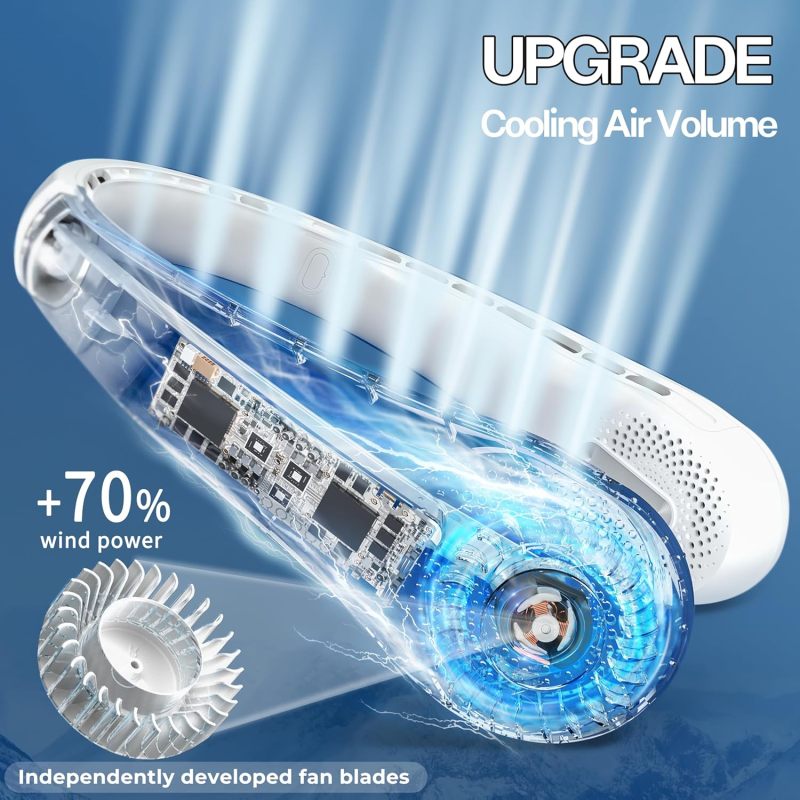Ventilateur de cou sans pales porté autour du cou