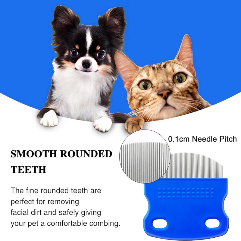 Lot de 2 peignes oculaires Irovami pour animaux - vue complète