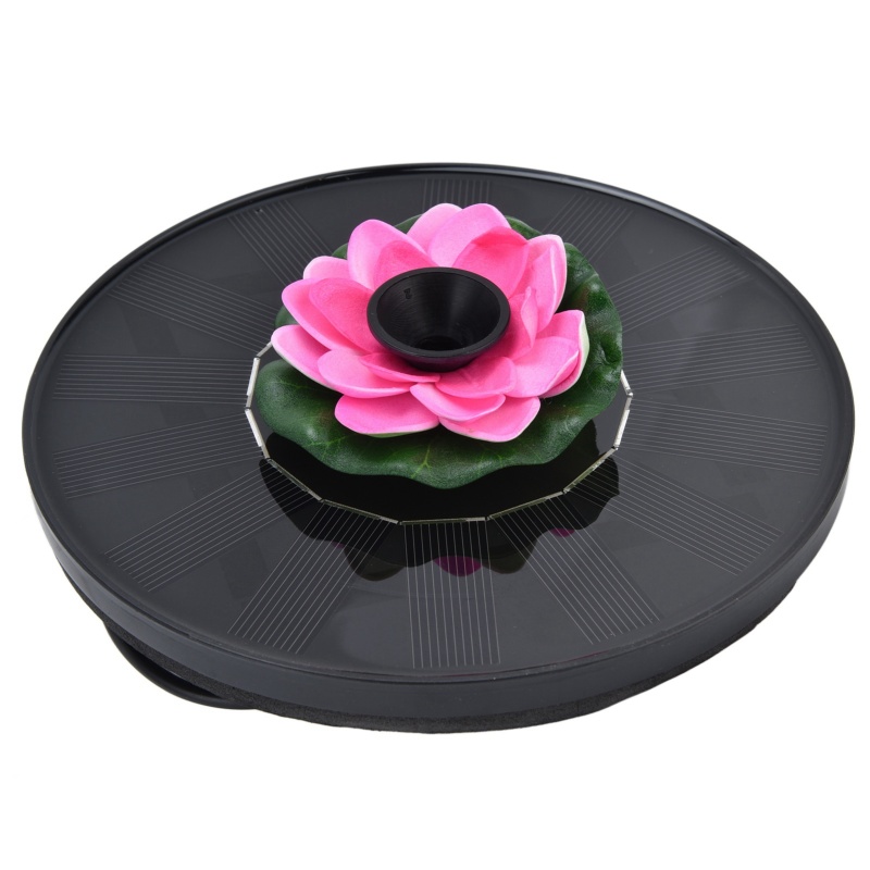 Fontaine solaire Irovami flottante lotus vue générale