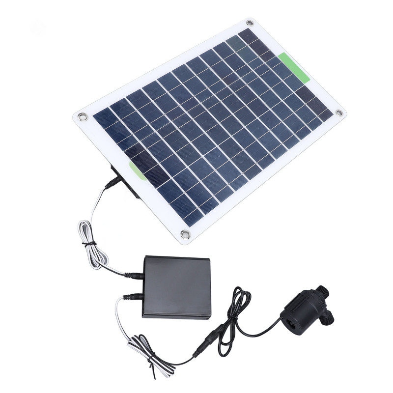 Kit de bomba solar de 100 W con panel y carcasa - Descripción general