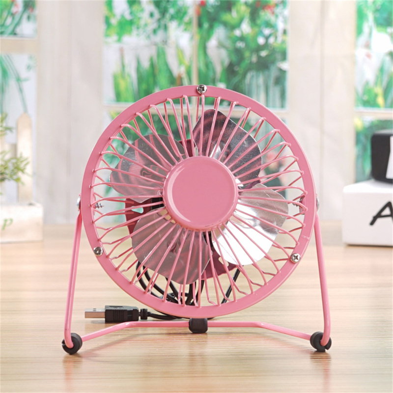 Mini ventilateur de table USB noir vue générale