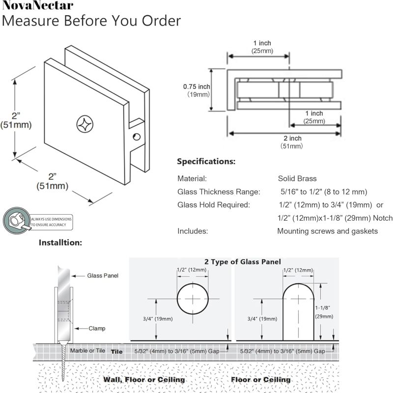Détail du clip carré et de la fixation