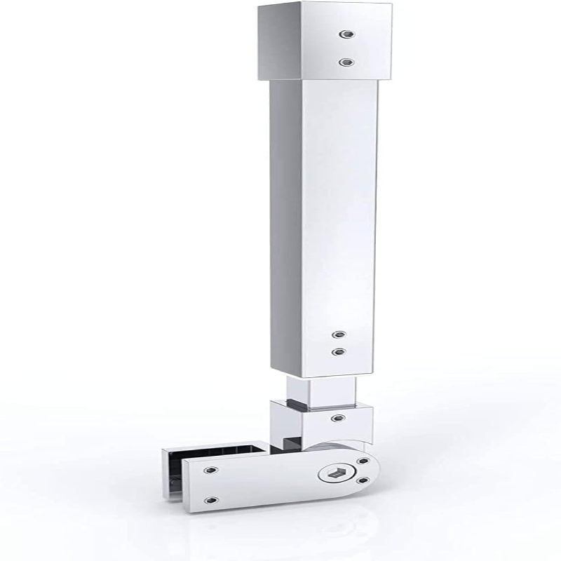 Détail de la barre support – finition miroir et embouts antidérapants