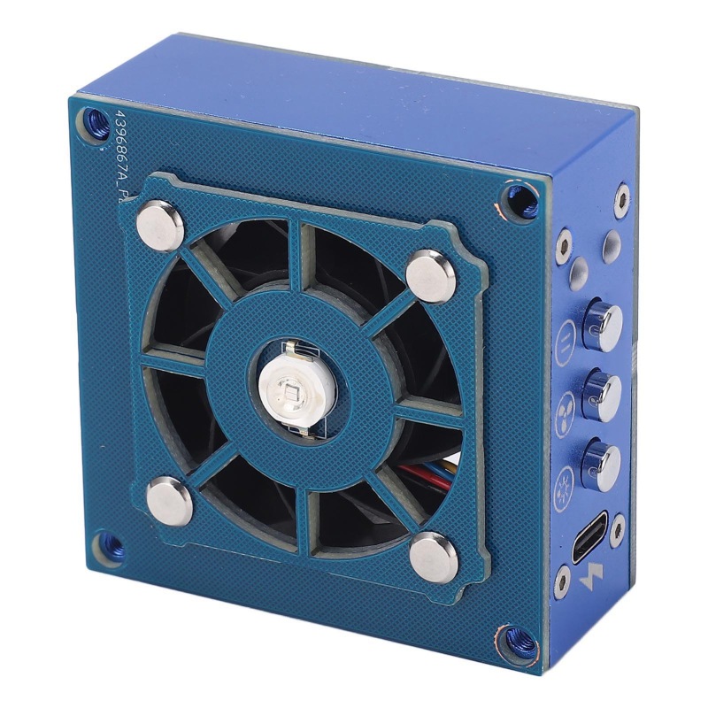 Ventilateur extracteur de fumées Irovami - détail des commandes et de la batterie